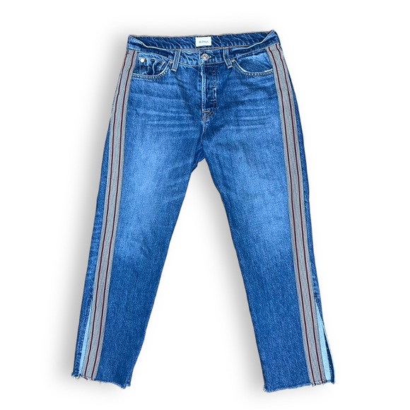 Hudson Forgiver Riley Luxe Crop Jean Raw Hem Side Slits 27 ^ 3 for 20 - Picture 2 of 7